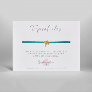 Tropical vibes palm tree Bracelet