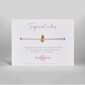 Tropical vibes pineapple Bracelet