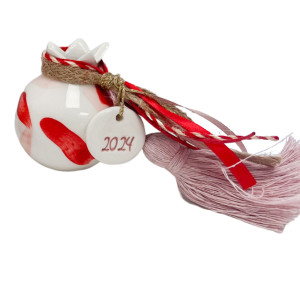 Ceramic Christmas Pomegranate 2024 Small